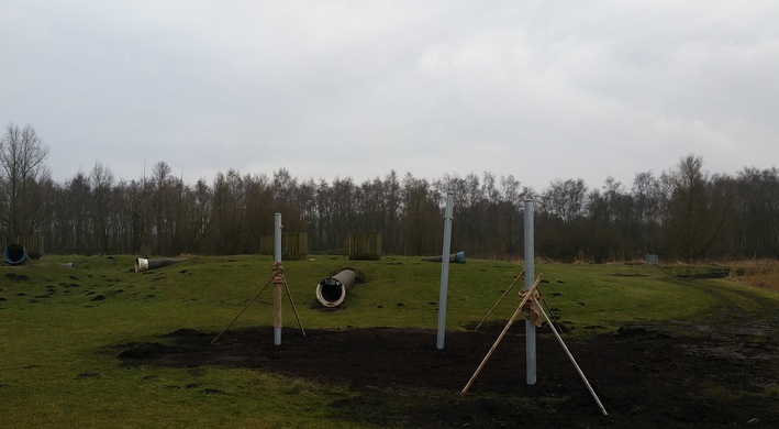 Werkzaamheden avonturenspeelplaats nieuw speeltoestel